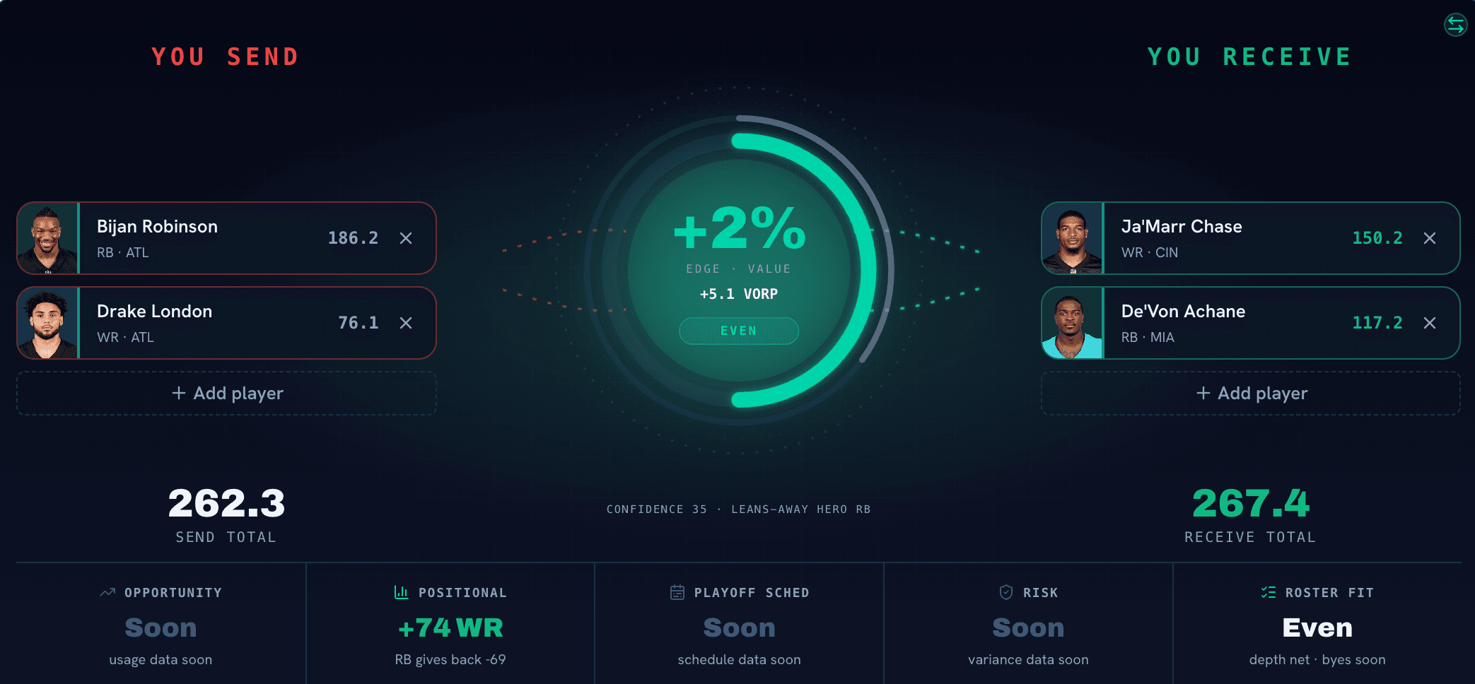 Trade Studio — Reactor verdict panel